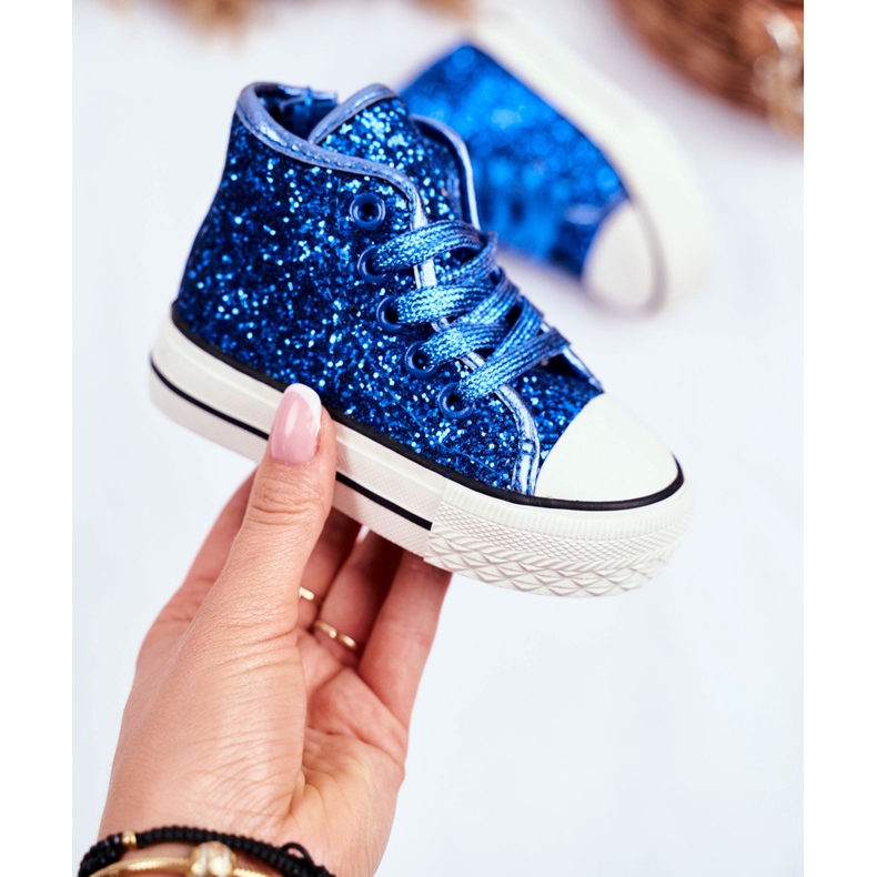 FRROCK Kinder Sneaker High Shiny Blue Ally blau blau 2