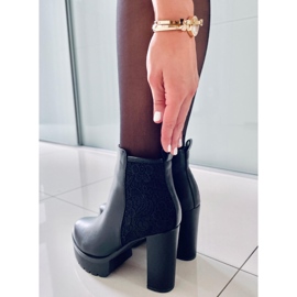 Schwarz RB41P Schwarze Plateaustiefel 2