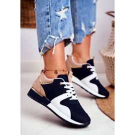 EVE Damen Sportschuhe Marineblau Golden Clementine Elements weiß 1