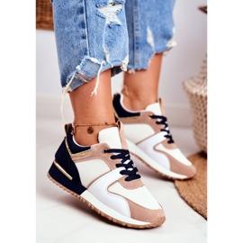 EVE Damen Sportschuhe Beige Golden Clementine Elements weiß braun 1