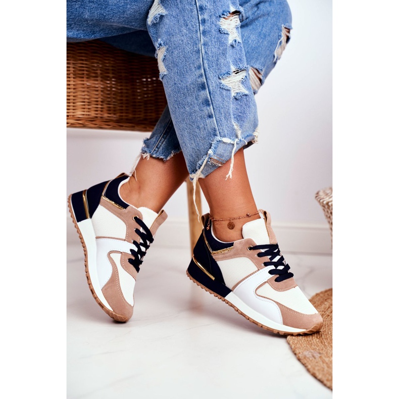 EVE Damen Sportschuhe Beige Golden Clementine Elements weiß braun 2