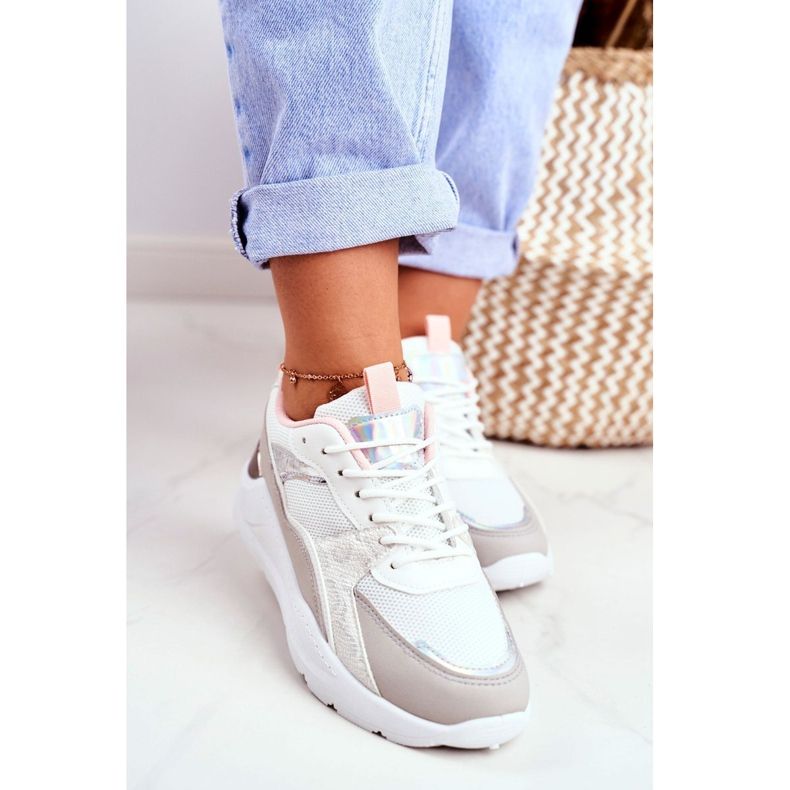 SEA Damen Sportschuhe Sneakers Weiß Martina 1