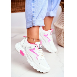 Damen Sport Weiß Lu Boo Schuhe Rosa Dazzle Me 2