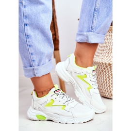 Damen Sportschuhe Weiß Lu Boo Schuhe Gelb Dazzle Me 2