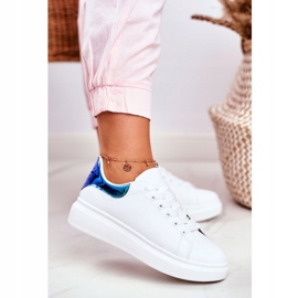 Damen Sportschuhe Lu Boo Weiß Metallic Matilda navy blau 1