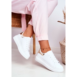 Damen Sportschuhe Lu Boo Weiß Metallic Gold Matilda gelb 2