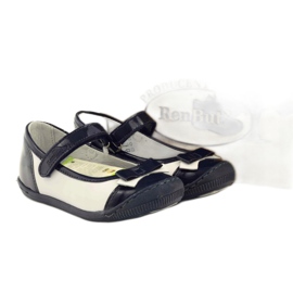 Ballerinas Kinderschuhe Ren But 1405 marineblau weiß 4