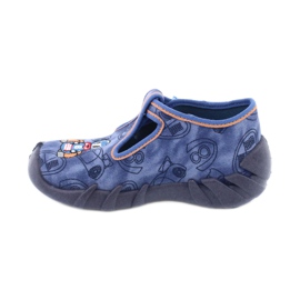 Befado Kinderschuhe 110P383 marineblau blau orange 2