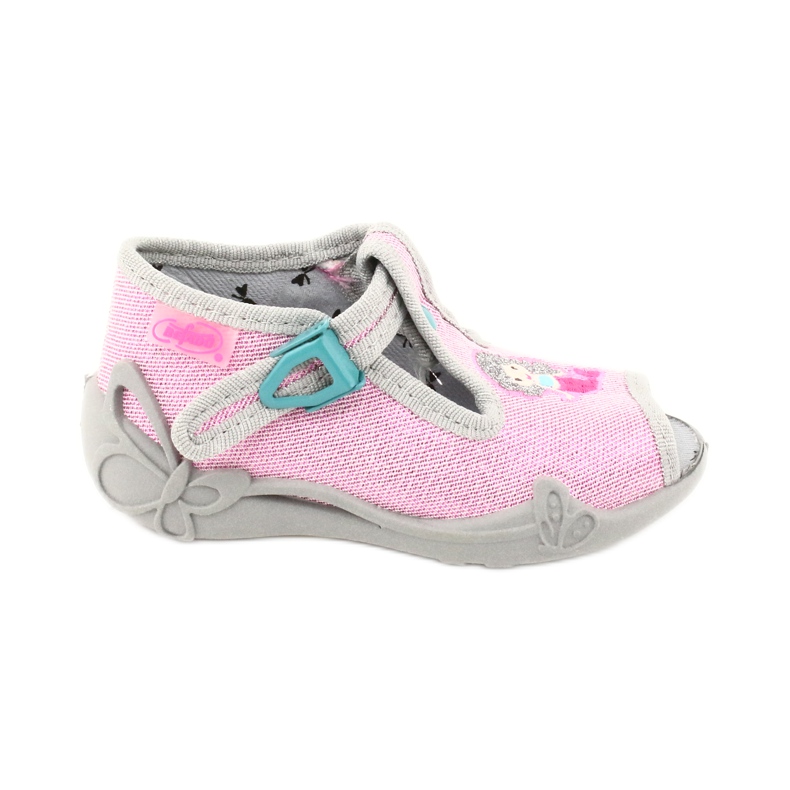 Befado Kinderschuhe 213P116 rosa grau 1