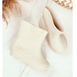 Beige klassische Gummigaloschen für Kinder Wiegenlied 1