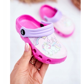 Kinderhausschuhe Schaumstoff Crocs Pink Ponys Pony rosa 2