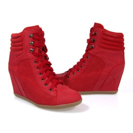 Sneakers Boots On Wedge 562 Rot 1