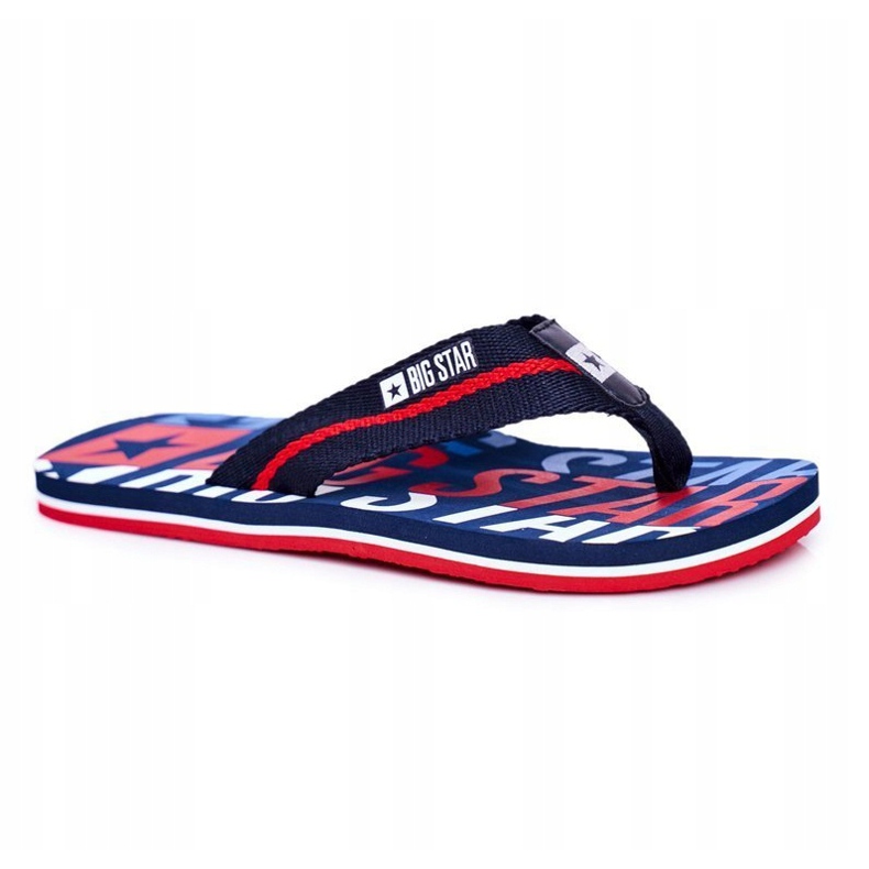 Herren Hausschuhe Flip-Flops Big Star Marineblau DD174659 1