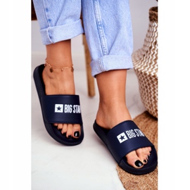 Damen Hausschuhe Big Star Classic Marineblau GG274043 navy blau 2