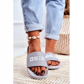 Damen Hausschuhe Big Star Grau GG274042 2