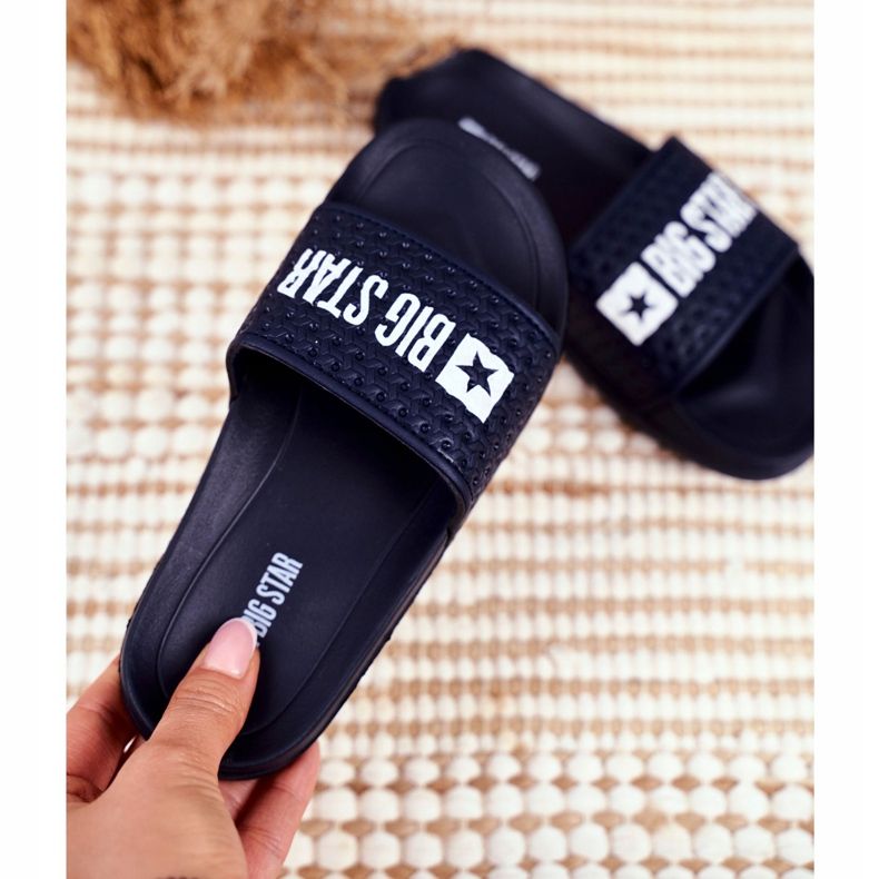 Kinderhausschuhe Big Star Navy Blue Stepp GG374802 navy blau 2