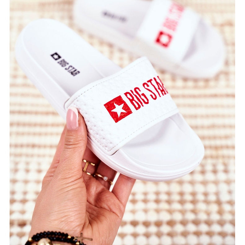 Kinderhausschuhe Big Star Weiß Stepp GG374803 2