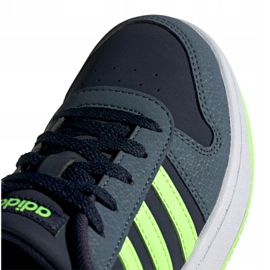 Adidas Hoops 2.0 Jr FW3171 Schuhe schwarz marineblau grün 2