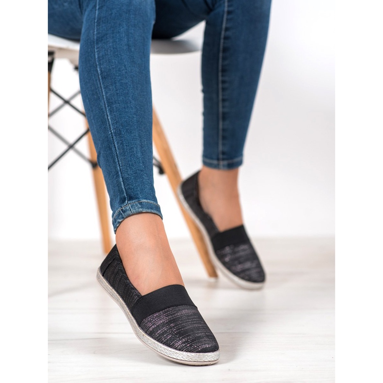 SHELOVET Stylische Slip-On-Sneaker schwarz 1