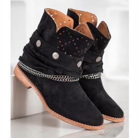 Bella Paris Stiefel mit Zierstreifen schwarz 2