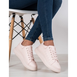 SHELOVET Powder Sneakers auf der Plattform rosa 2