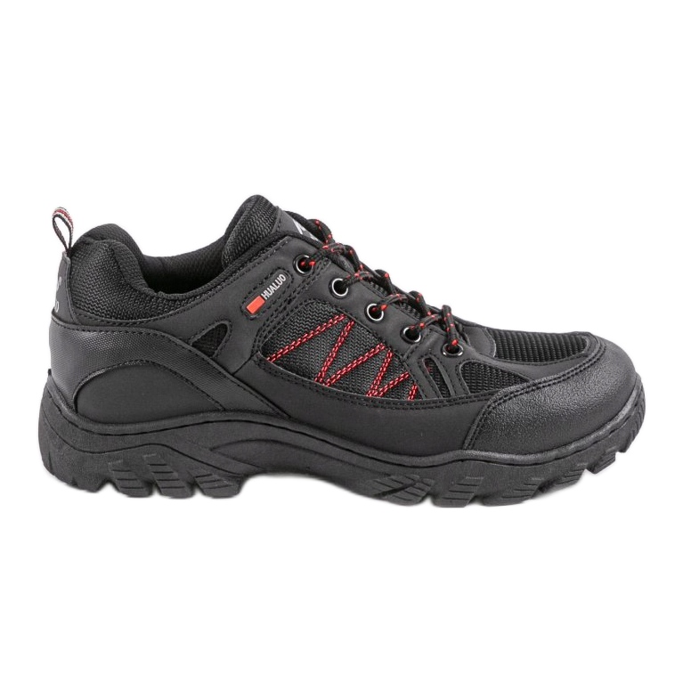Schwarze Sport-Trekkingschuhe HL-1831B 1