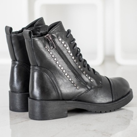 J. Star Warme Arbeiter mit Strasssteinen schwarz 1