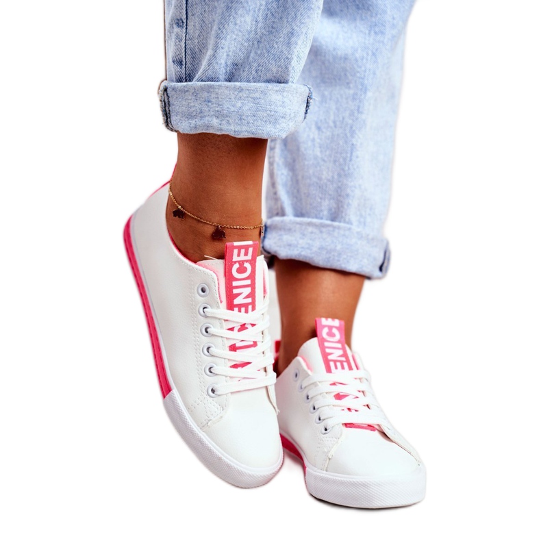 SEA Klassische Sneakers für Damen Fuchsia Ville weiß rosa 1