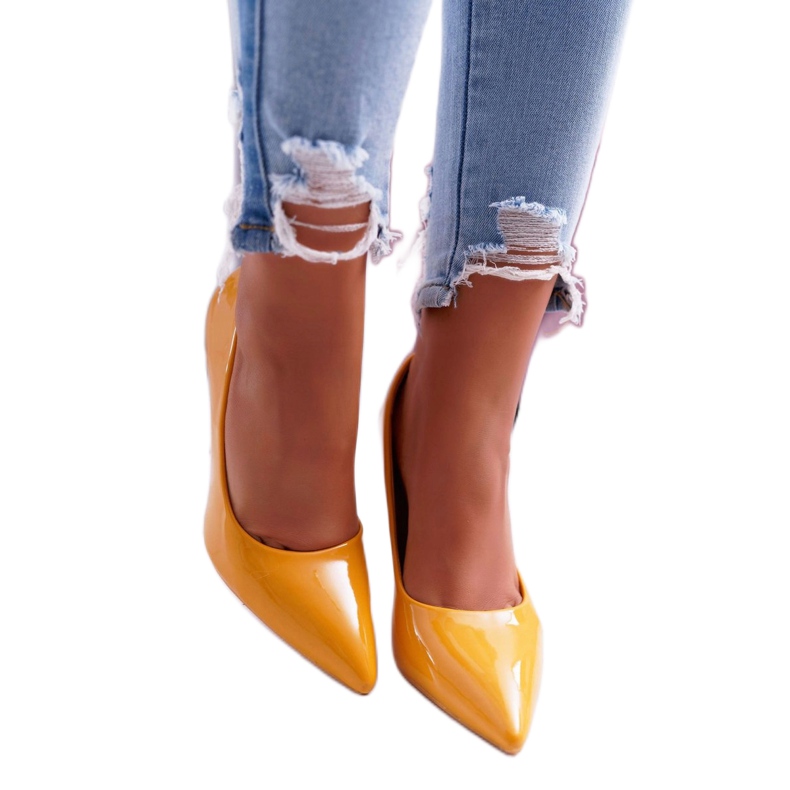 SEA Gelbe Yanna High Heels für Damen 1