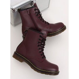 Schnürstiefel kastanienbraun NC1019 Wine Red rot mehrfarbig 2