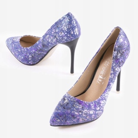 Lila Blumenstifte 0116-4 violett mehrfarbig 2