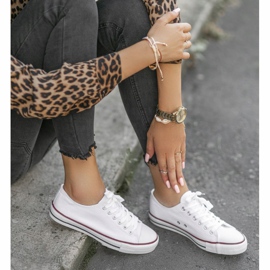 Weiße klassische TH68-1 Damensneaker 1