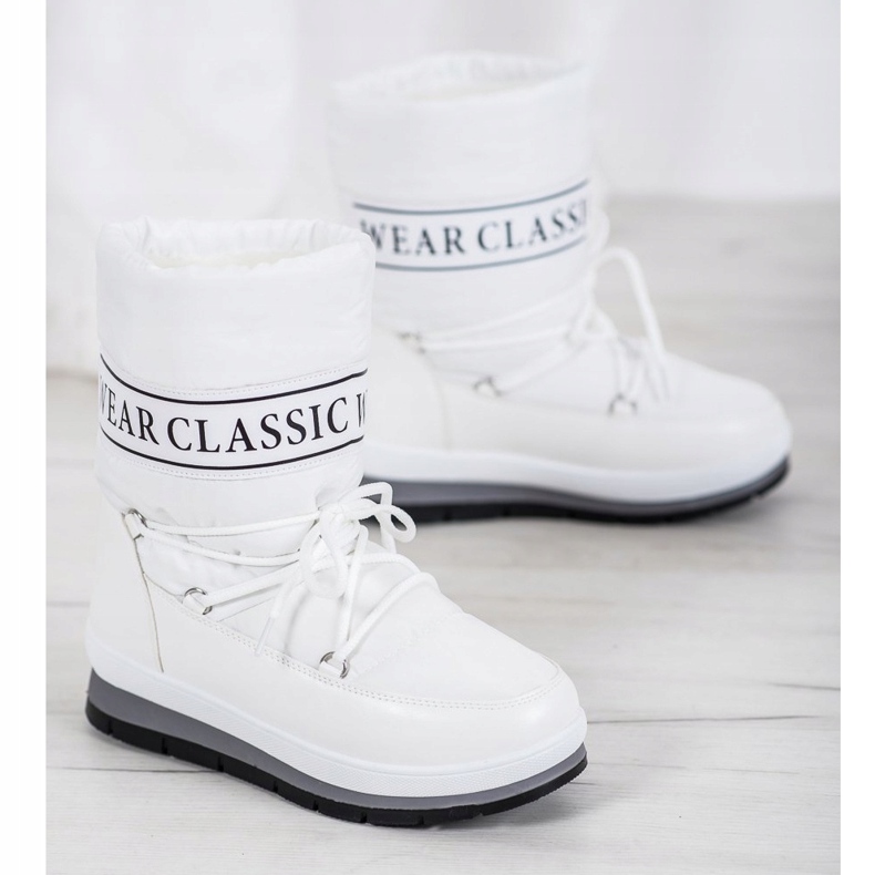 GOLL Tragen Sie klassische Schneeschuhe weiß 1