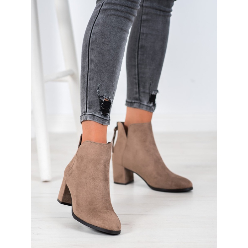 VINCEZA Reißverschlussstiefel braun 2