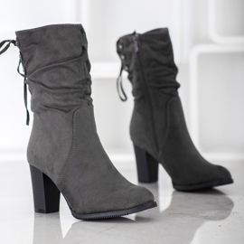 J. Star Hohe graue Stiefel 1