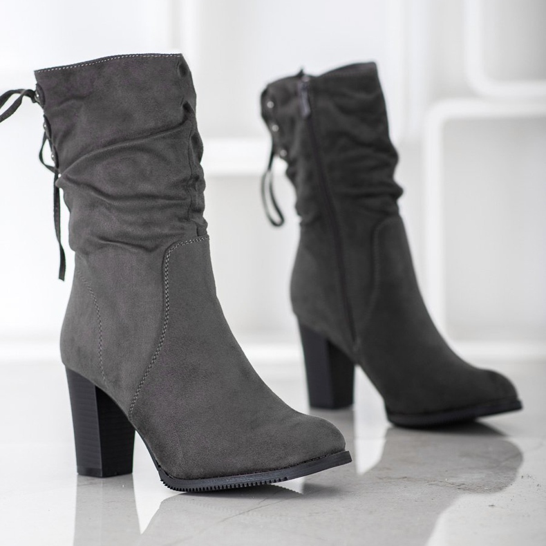 J. Star Hohe graue Stiefel 1