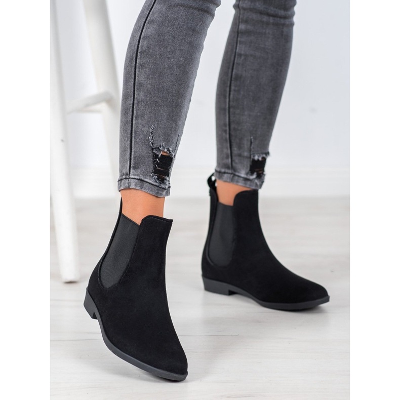 Bona Chelsea-Stiefel aus Wildleder schwarz 2