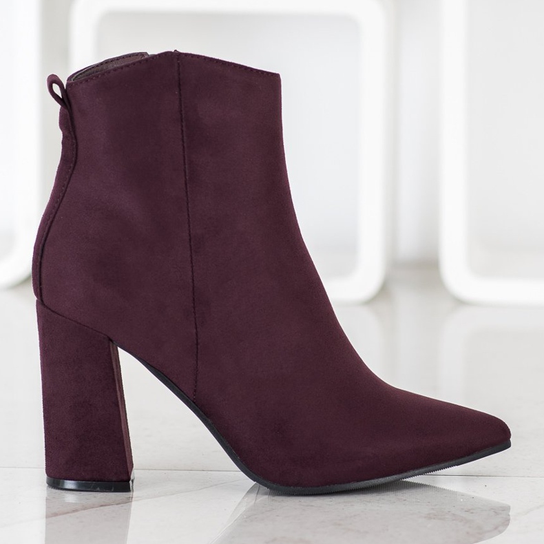 Evento Stiefel in Spitz violett 1