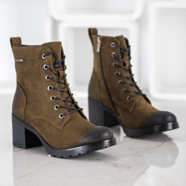 VINCEZA Wildlederstiefel mehrfarbig grün 1