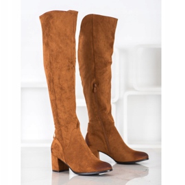 VINCEZA hohe Stiefel braun 1