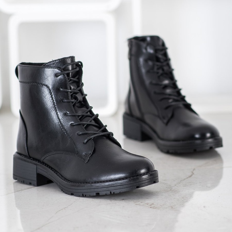 Elegante VINCEZA Trapper schwarz 1