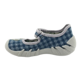Befado Kinderschuhe 109P188 blau grau 2