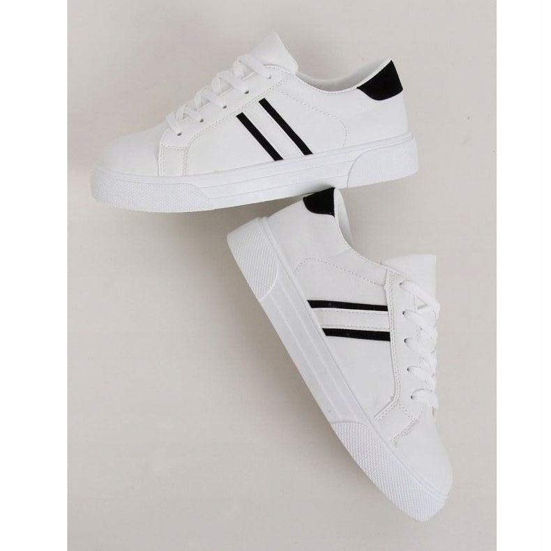 Weiße Damen Sneaker CC-20 Schwarz 1