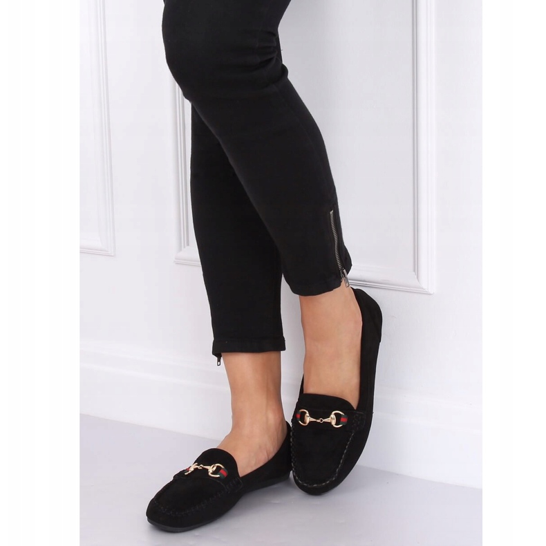 Schwarze Damen Slipper CH-1M16 Schwarz 1