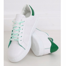 Weiße 5G-2 Grüne Damen-Sneaker 1