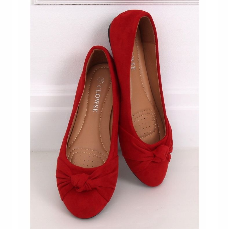 Rote Damenballerinas 8F62 Rot 1