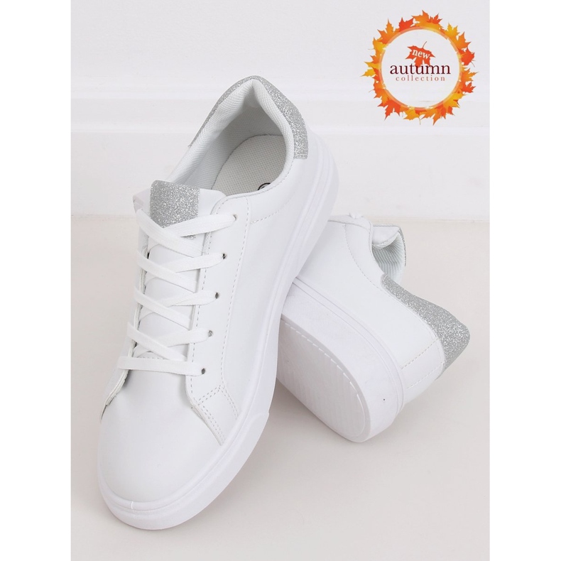 Weiße Damen Sneaker C941 Silber silber- 1