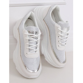 Damen Sportschuhe weiß und silber 3178 Silber 1
