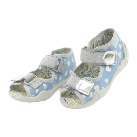Befado Kinderschuhe 242P101 blau silber- 2