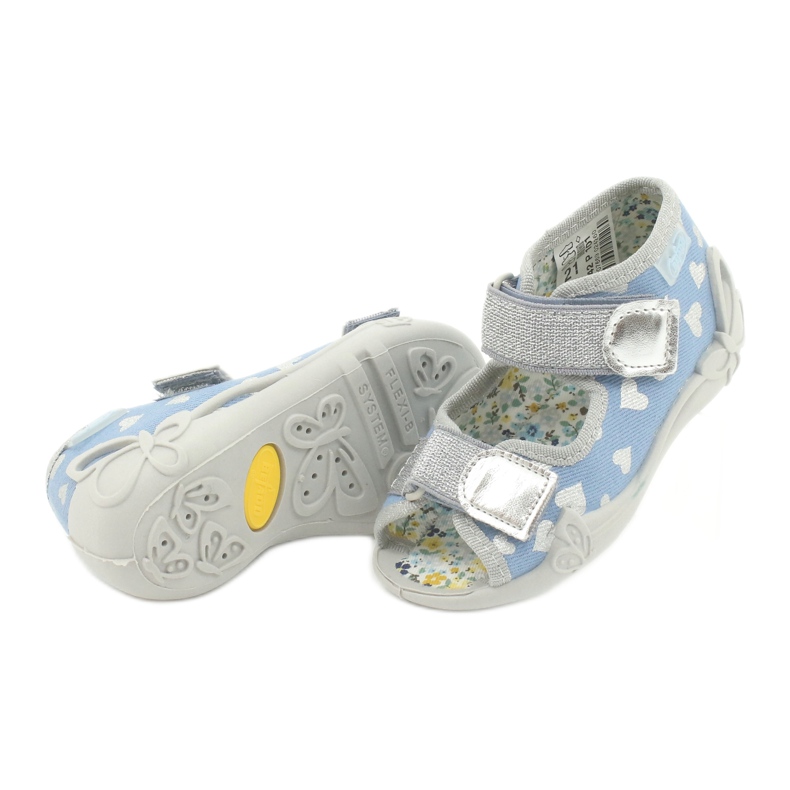 Befado Kinderschuhe 242P101 blau silber- 3